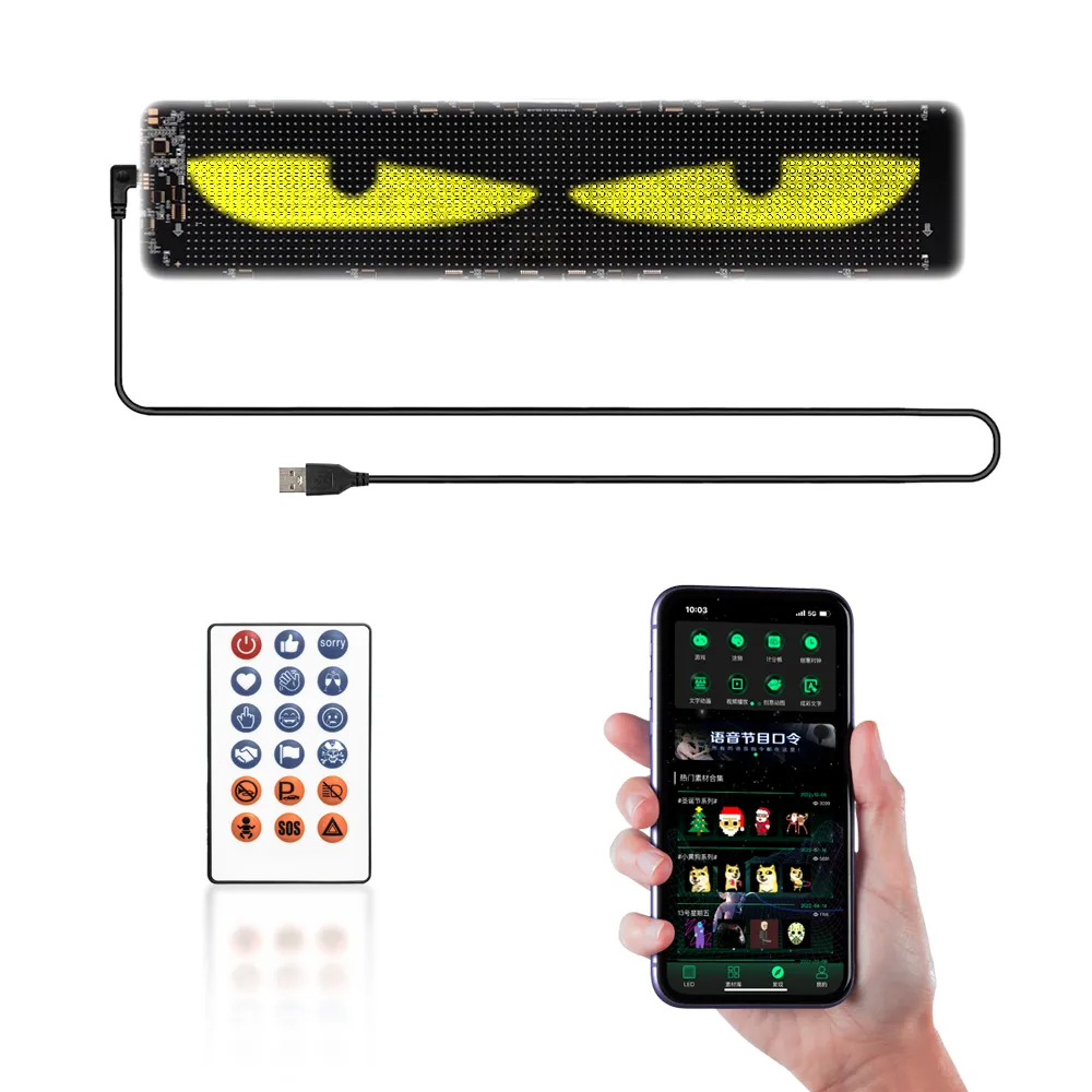 K7 (Eye of the Topaz) Car Rear Window LED Screen
